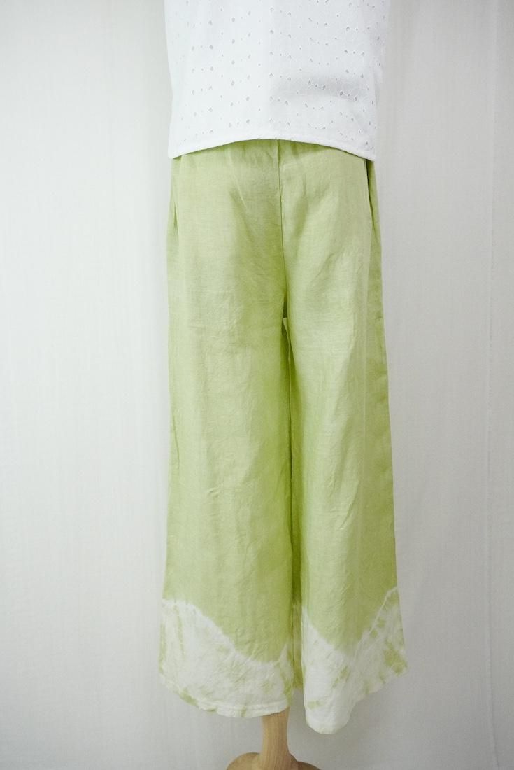 Frenh Linen Relax Pants Olive
