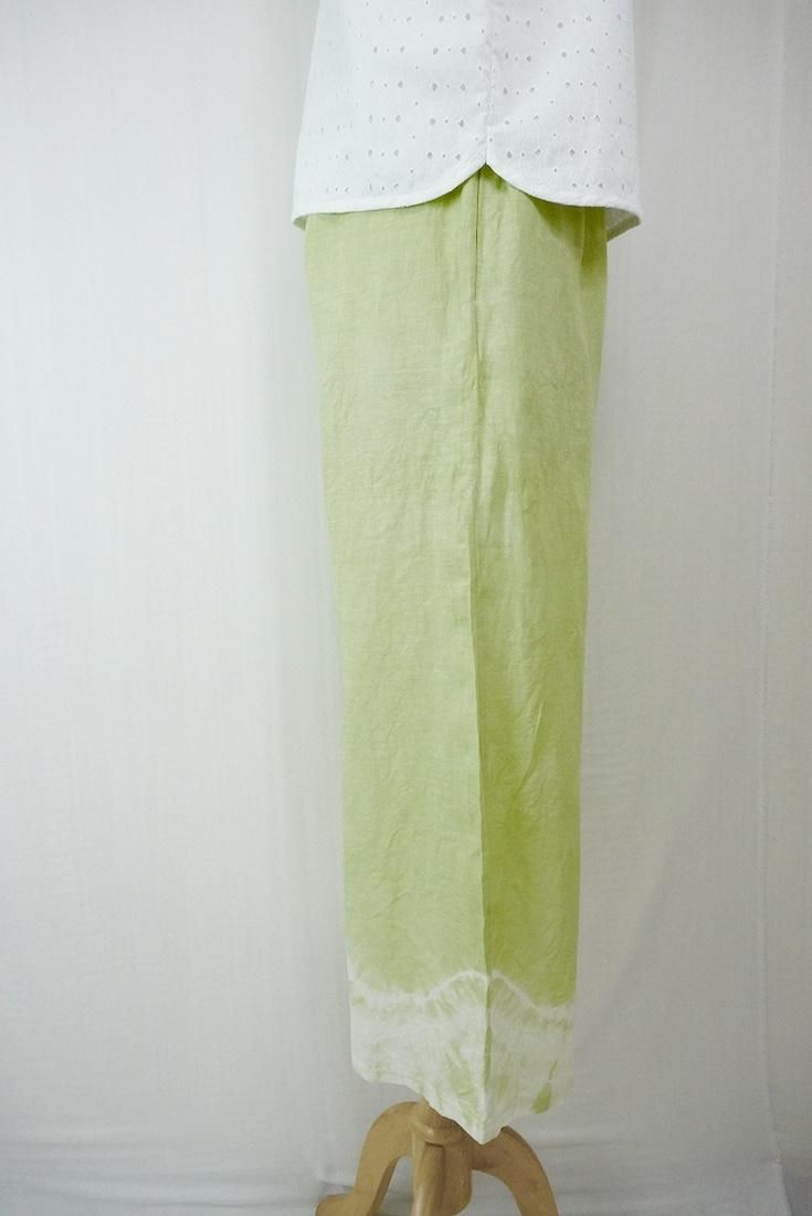 Frenh Linen Relax Pants Olive