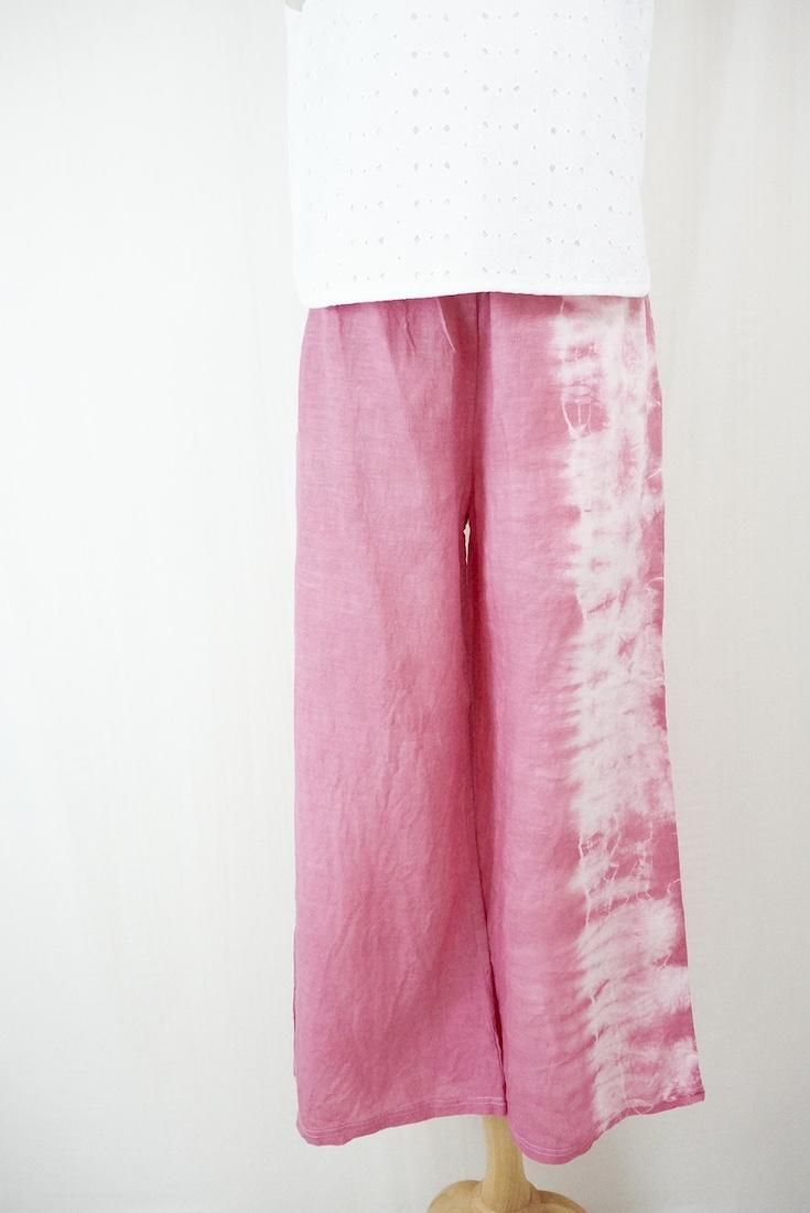 Frenh Linen Relax Pants Bougainvillea