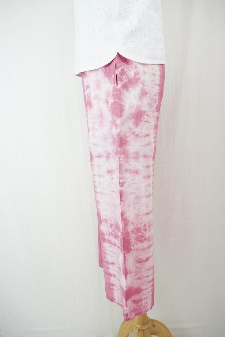 Frenh Linen Relax Pants Bougainvillea