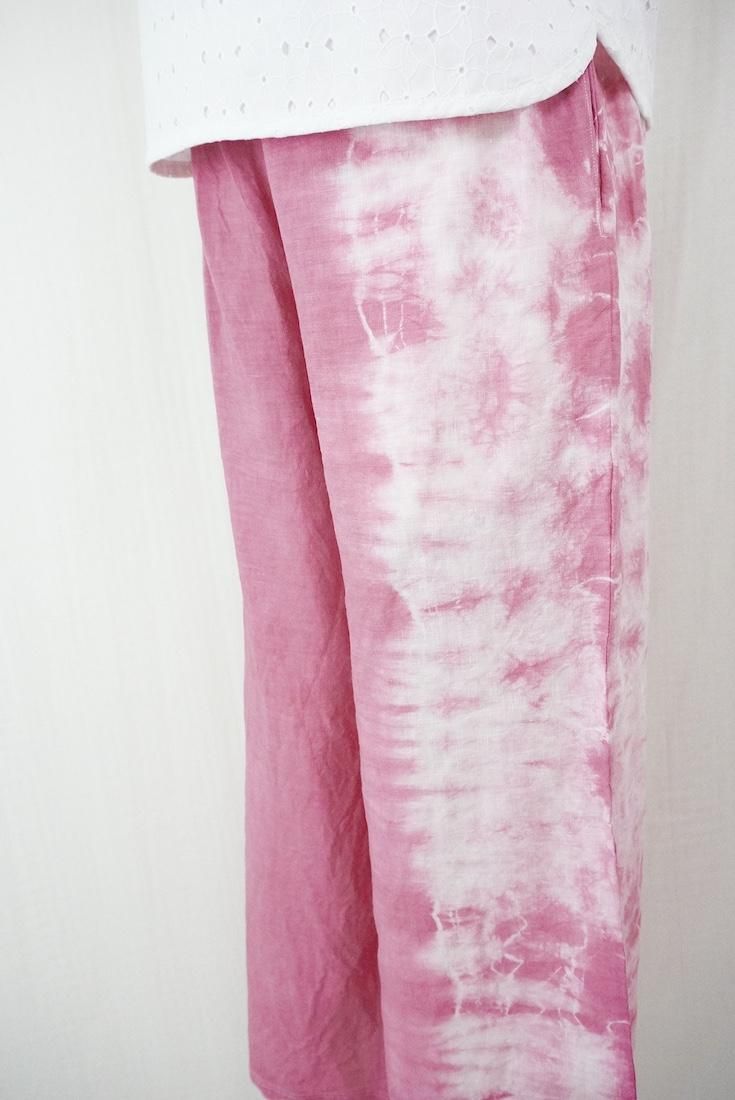 Frenh Linen Relax Pants Bougainvillea