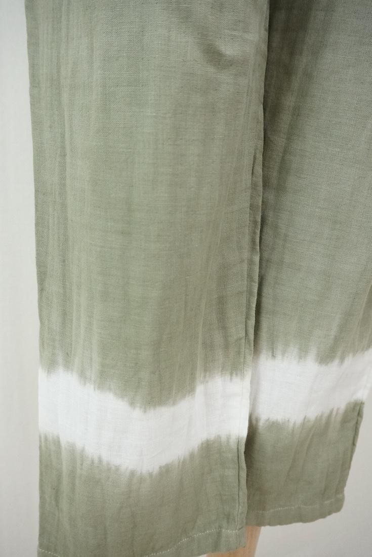 W gauze Lazy Pants “Greentea”