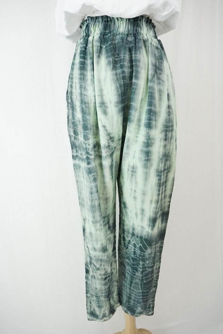 W gauze Lazy Pants Babyleaf x Black