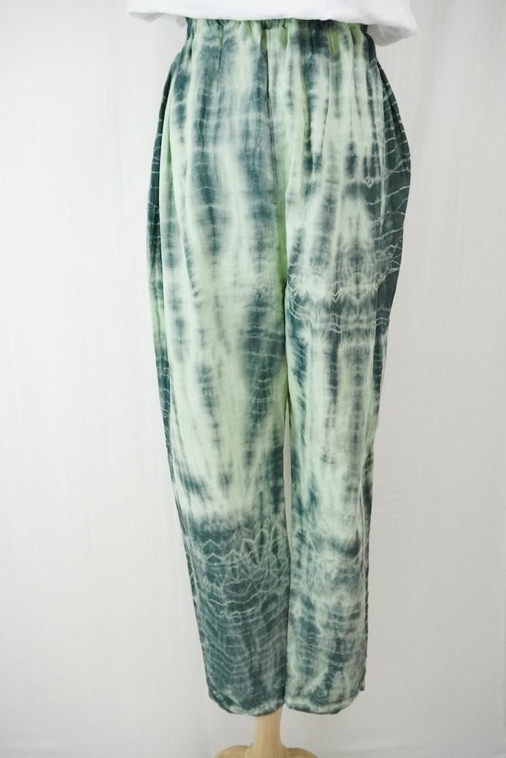 W gauze Lazy Pants Babyleaf x Black
