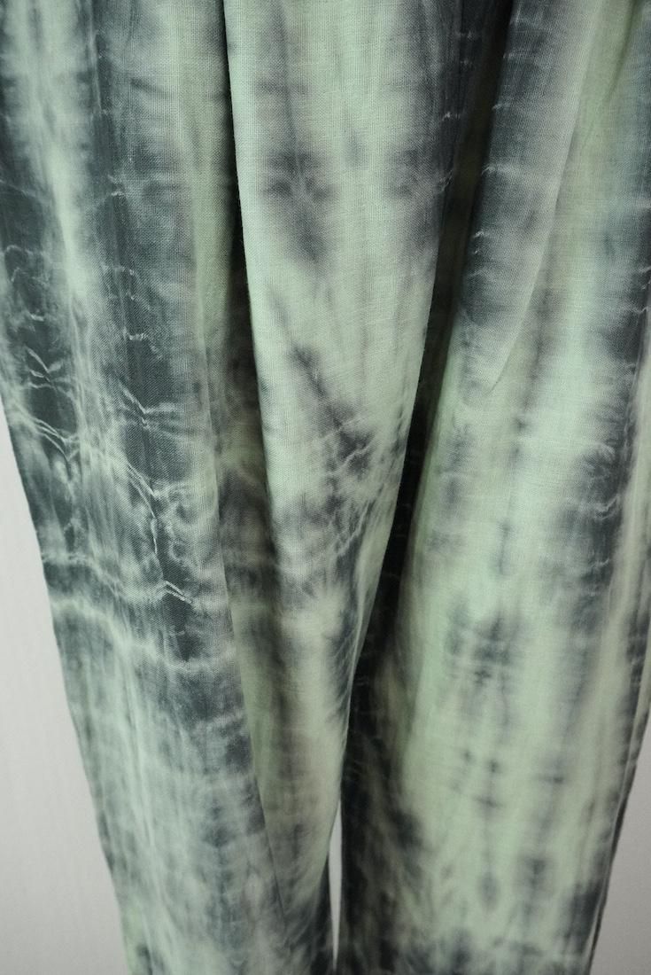 W gauze Lazy Pants Babyleaf x Black