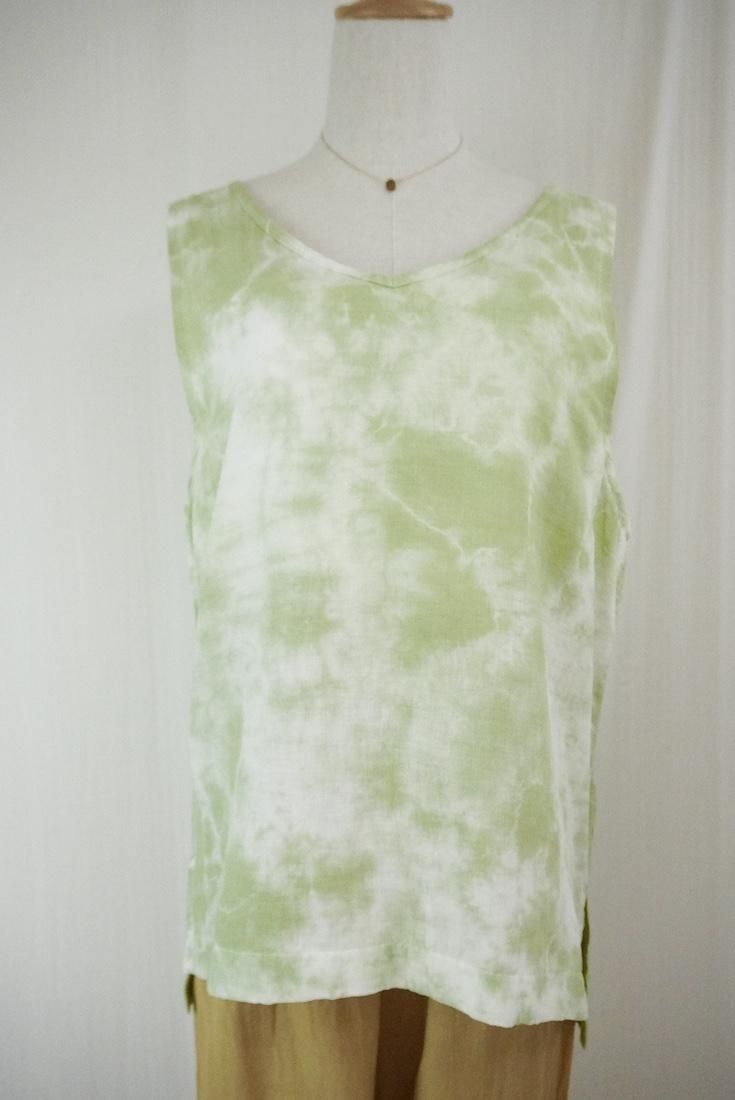 W gauze 2Way Big tank Olive
