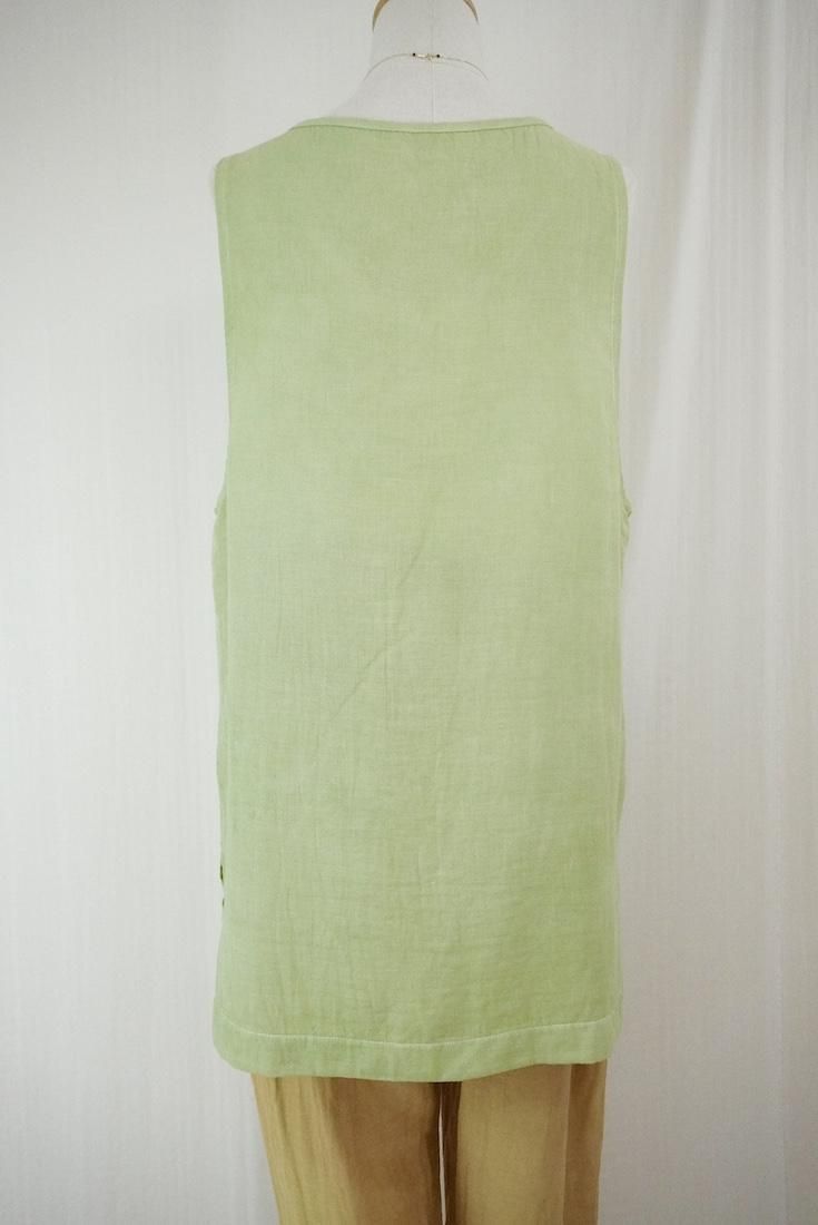 W gauze 2Way Big tank Olive