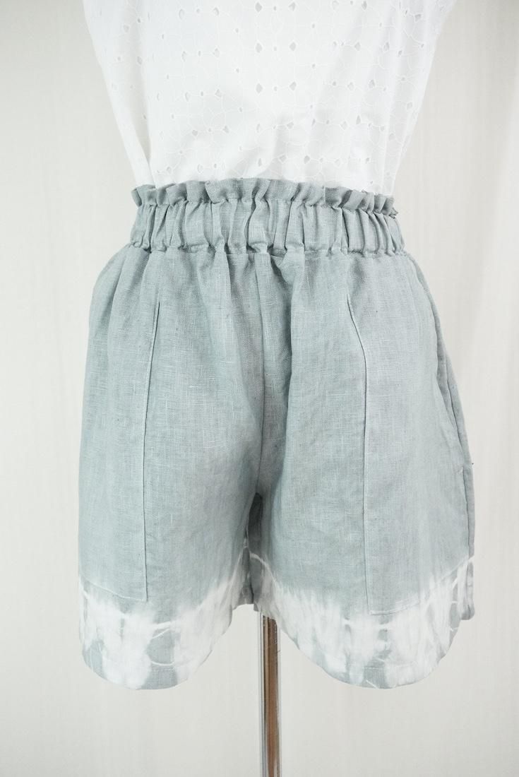 Japan Linen  Easy Shorts Gray