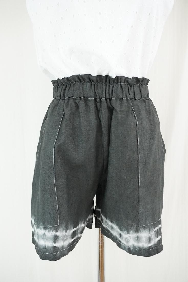 Japan Linen  Easy Shorts Black