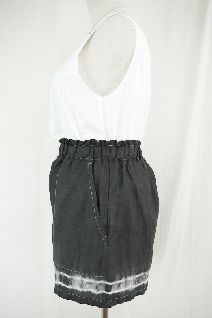 Japan Linen  Easy Shorts Black