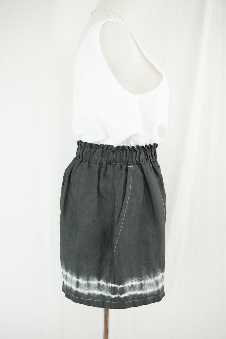 Japan Linen  Easy Shorts Black
