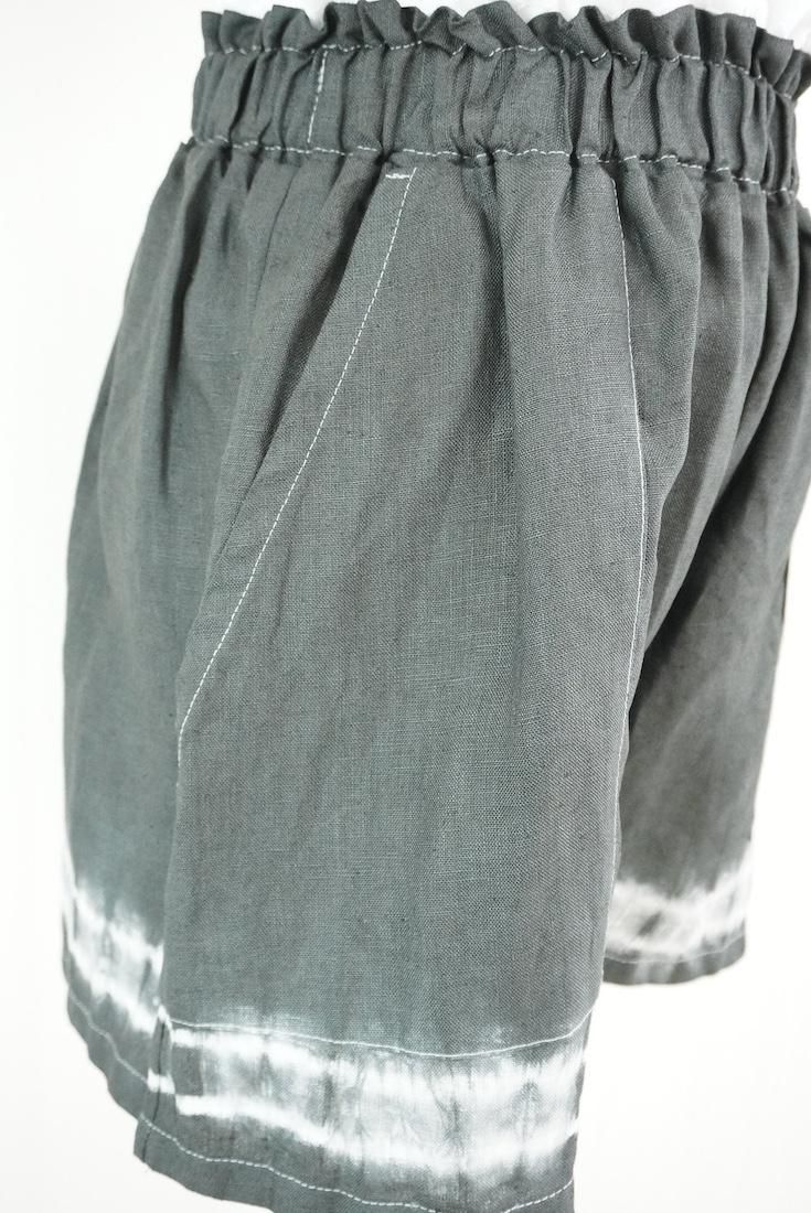 Japan Linen  Easy Shorts Black