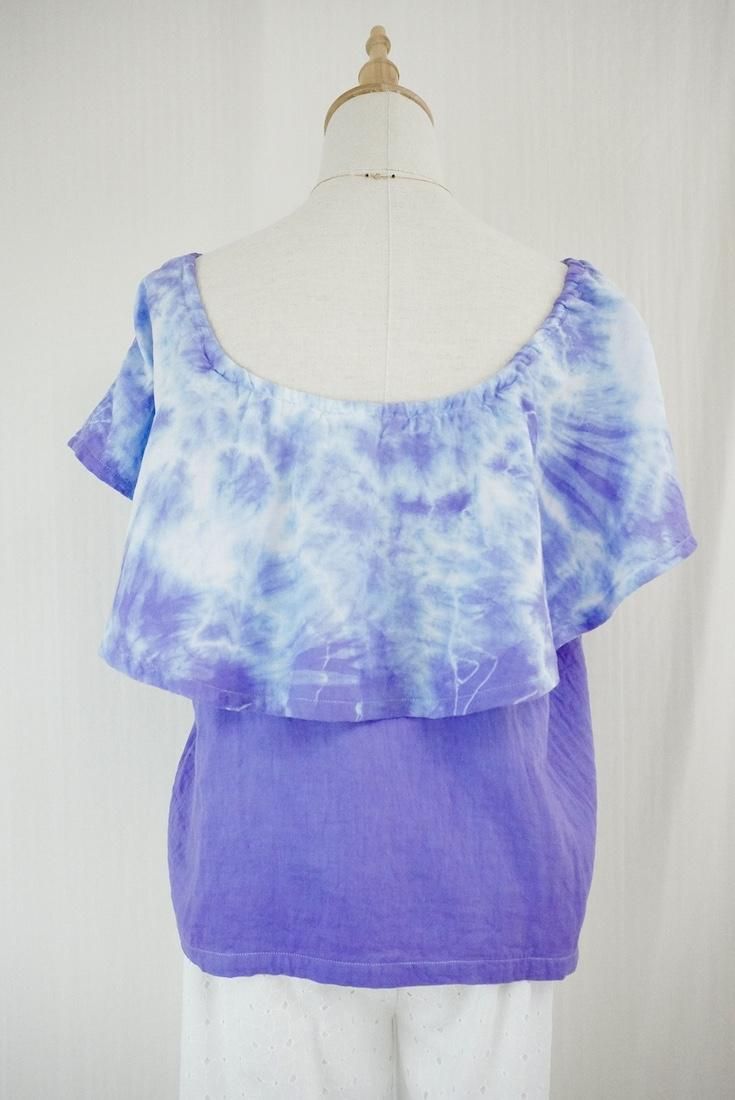W-gauze Off shoulder top 