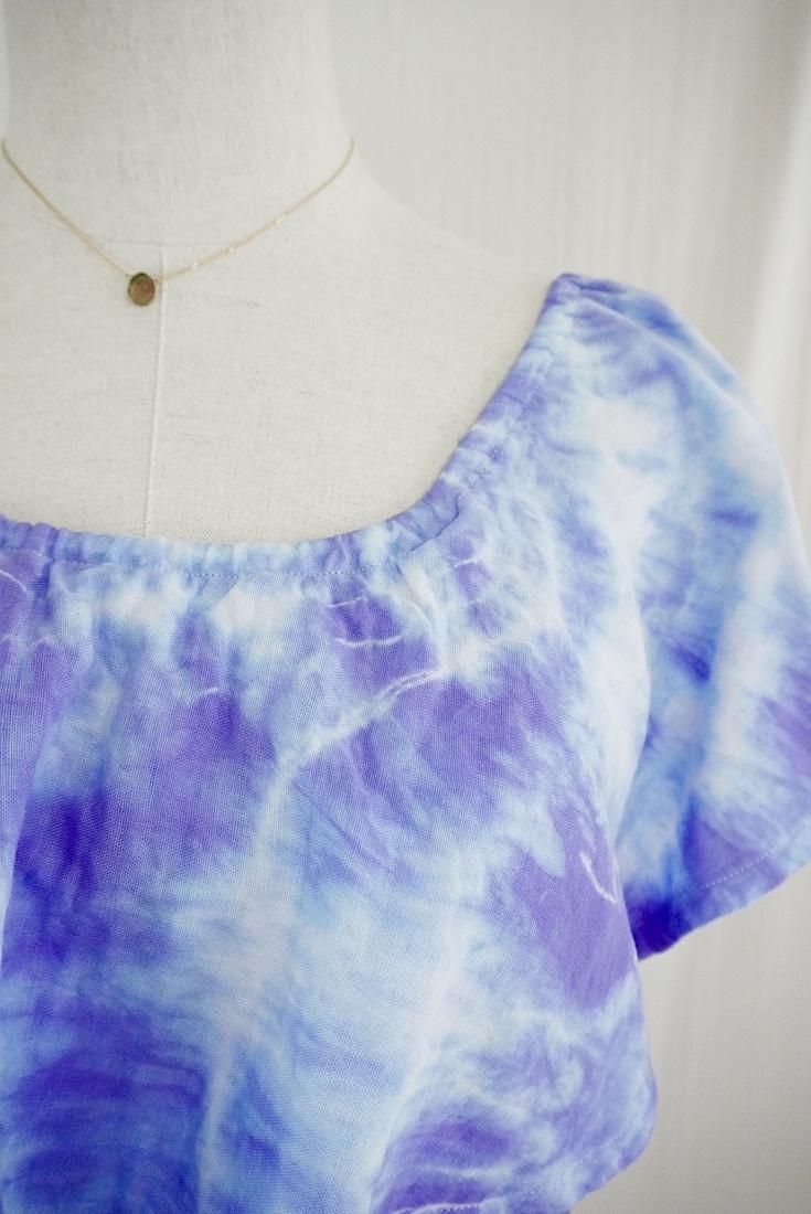 W-gauze Off shoulder top 