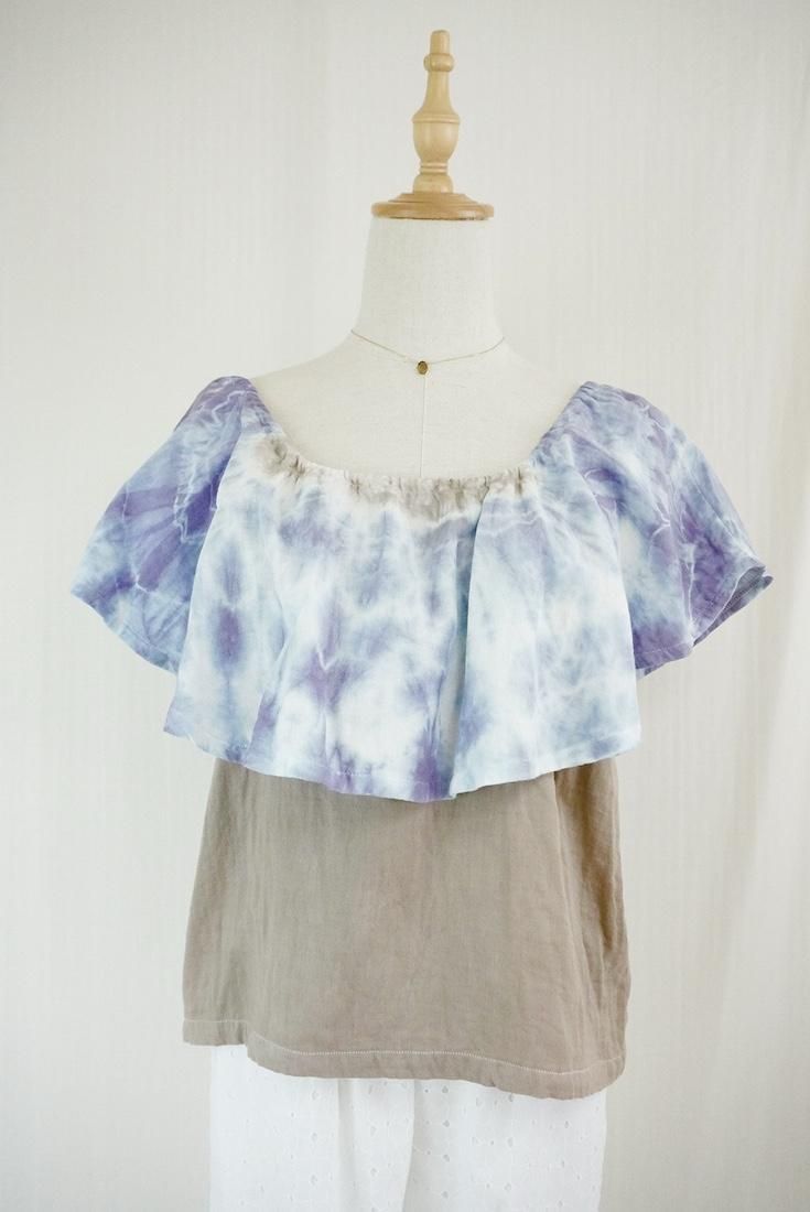 W-gauze Off shoulder top 
