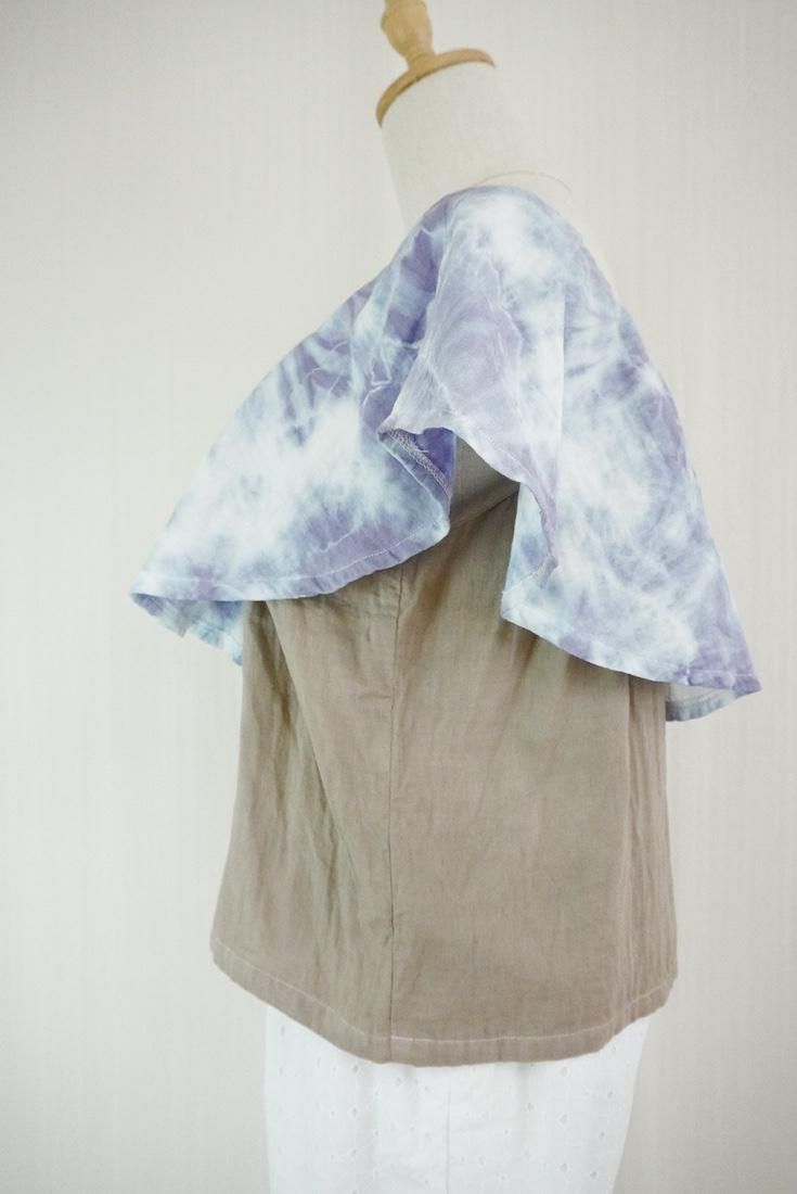 W-gauze Off shoulder top 