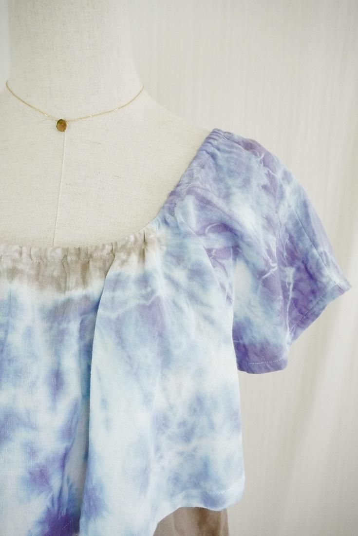 W-gauze Off shoulder top 