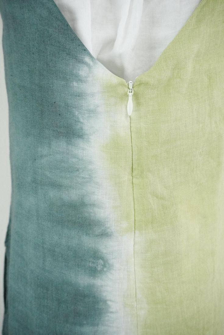 French Linen Long Rompers Ivy x Olive