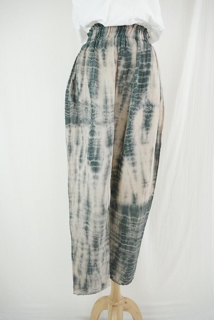 W gauze Lazy Pants Sandybeach x Black