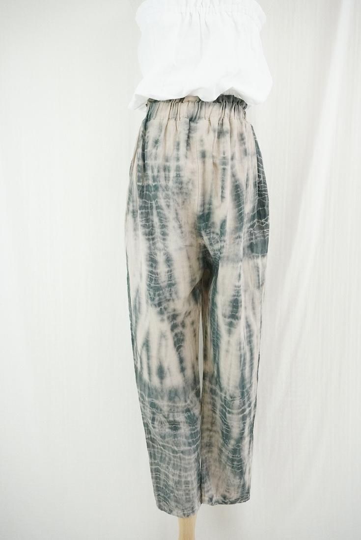 W gauze Lazy Pants Sandybeach x Black