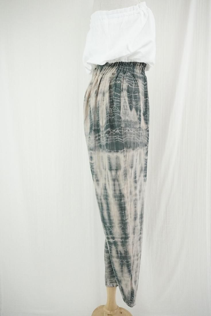 W gauze Lazy Pants Sandybeach x Black