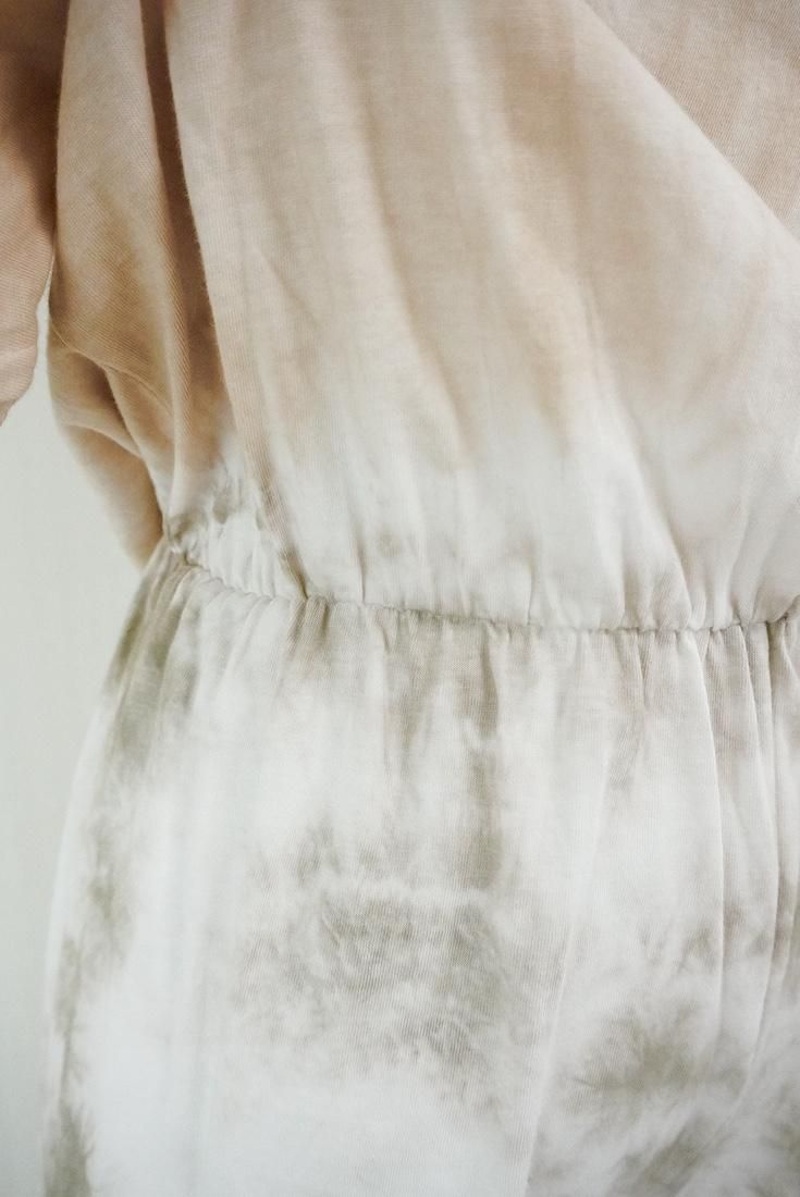 Cotton Tee in long pants Sandybeach x Greige 