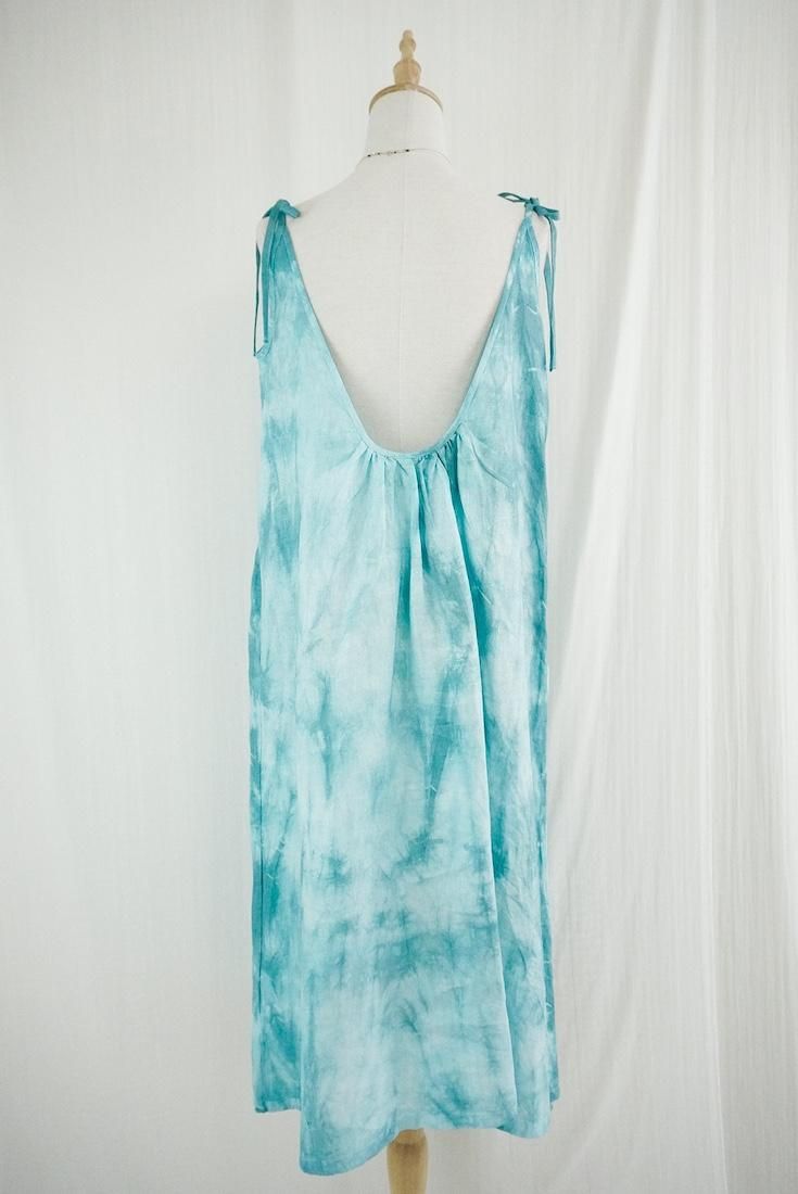 Japan Linen Ribbon camisole op Under the sea