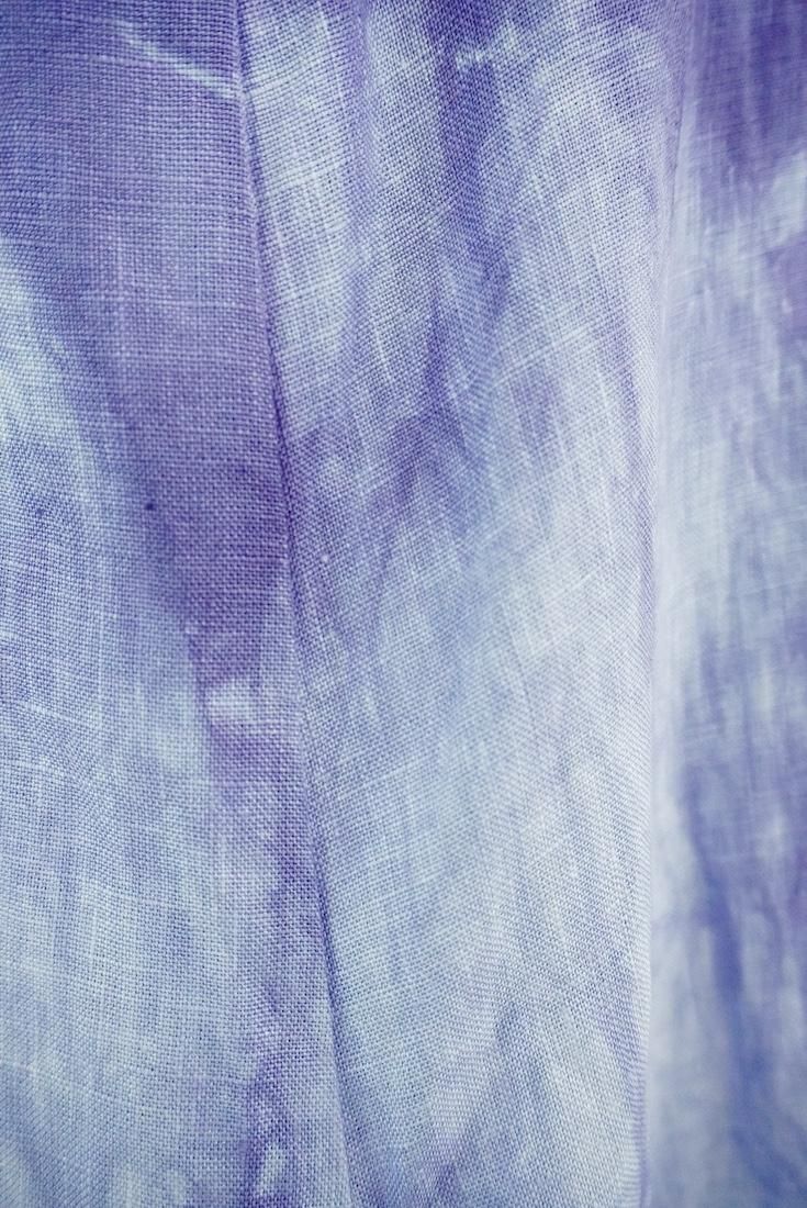 Japan Linen Ribbon camisole op Lavender x Salmon