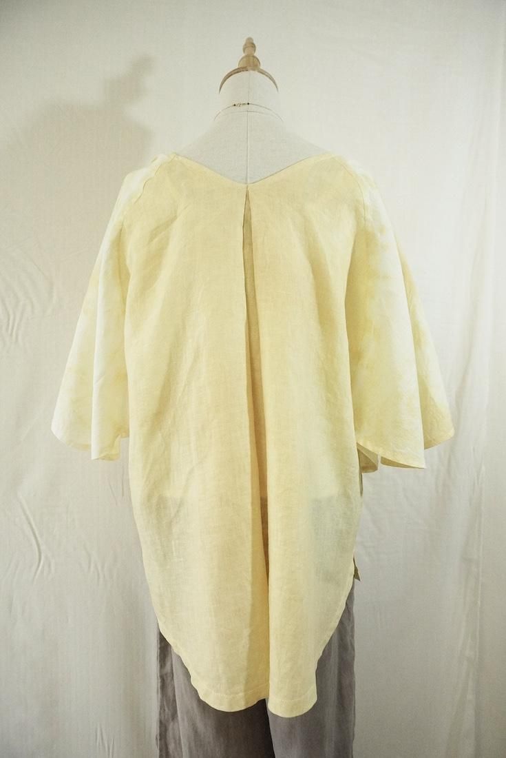French Linen Flare Cardigan Custard