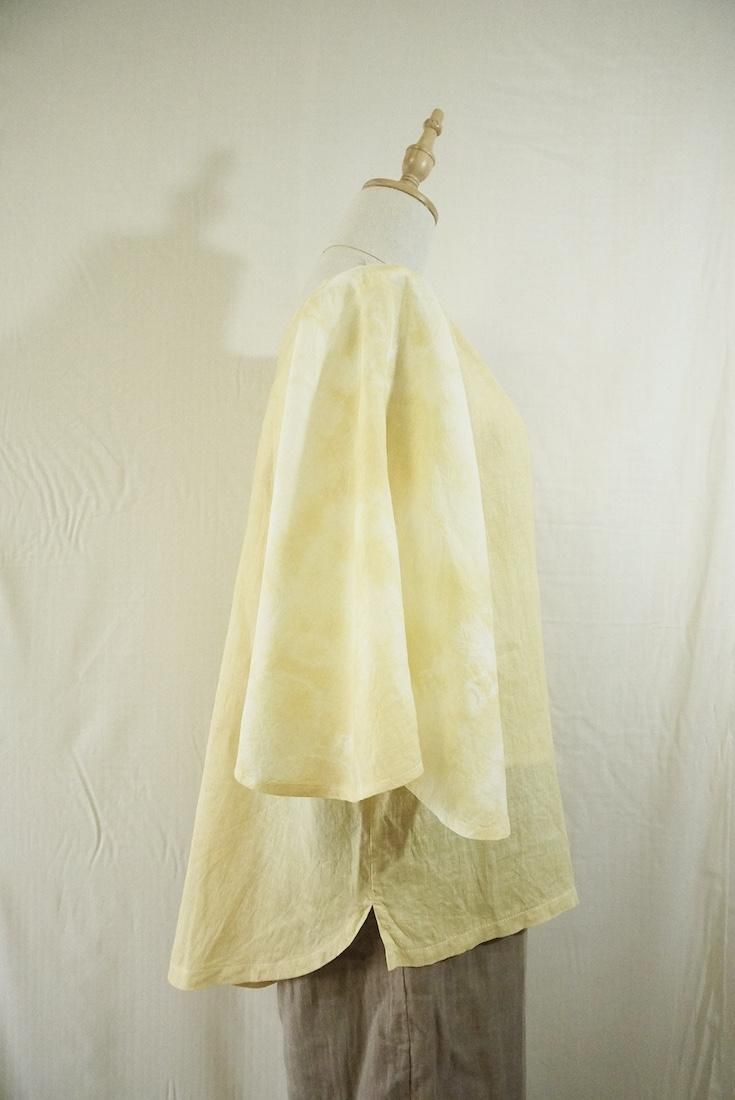 French Linen Flare Cardigan Custard