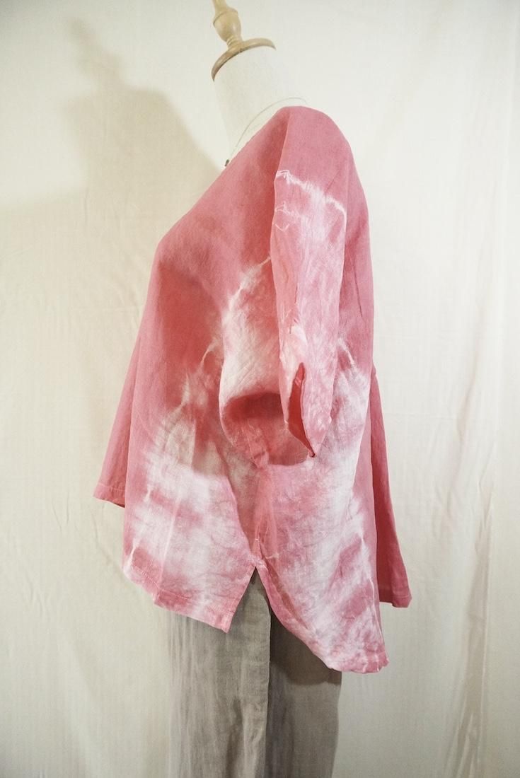 French Linen Relax Top Pink!Pink!Pink! 