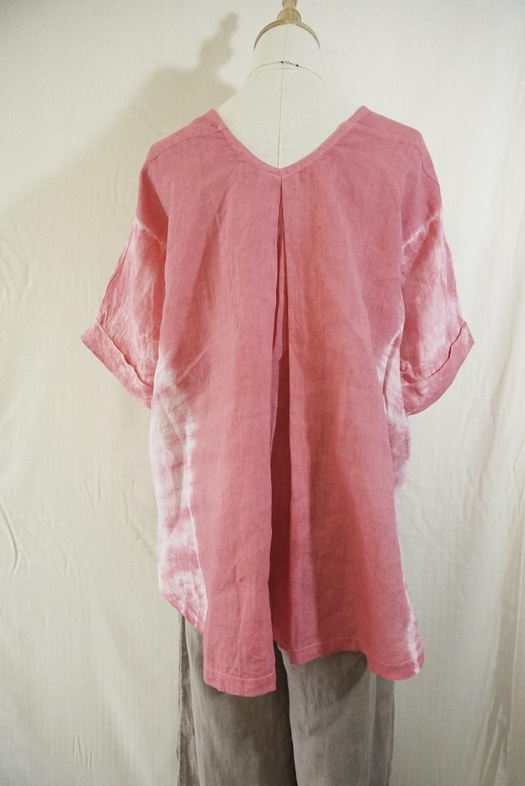 French Linen Relax Top Pink!Pink!Pink! 