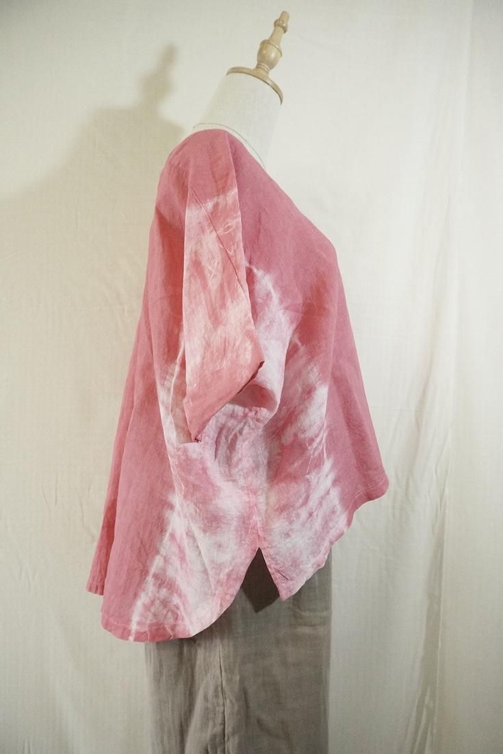 French Linen Relax Top Pink!Pink!Pink! 