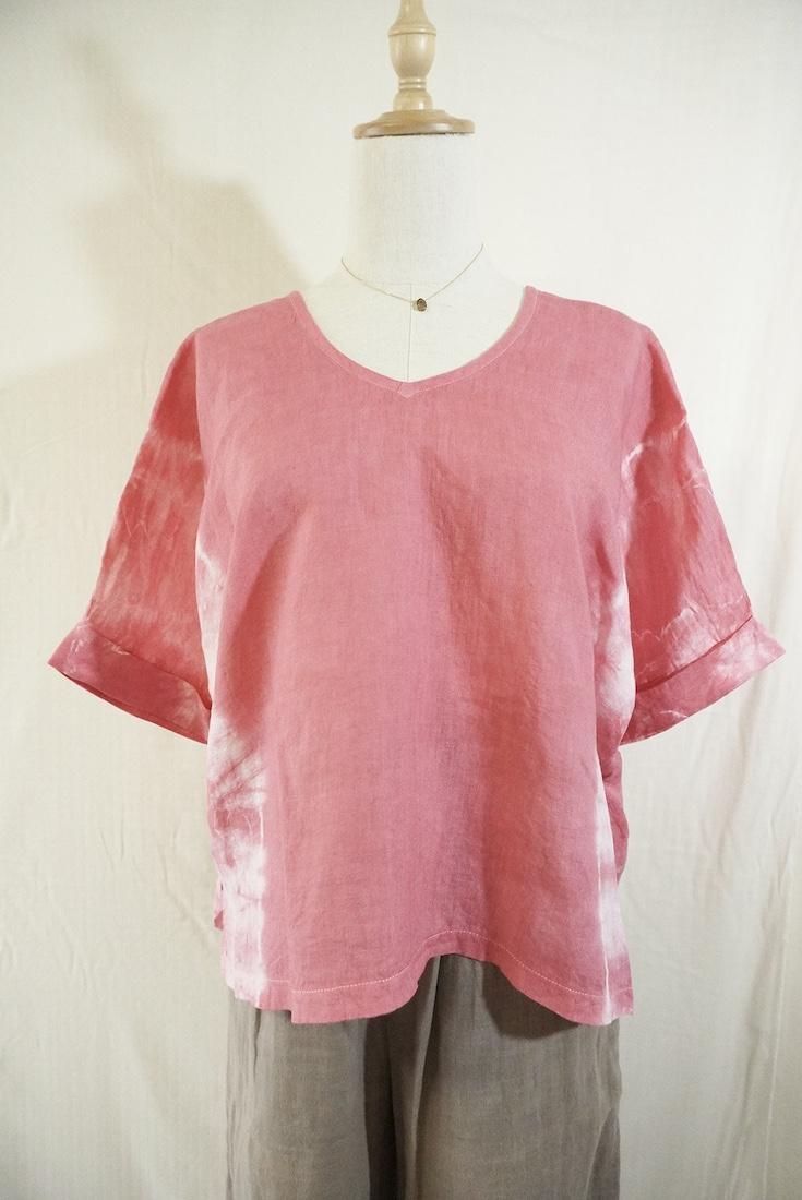 French Linen Relax Top Pink!Pink!Pink! 