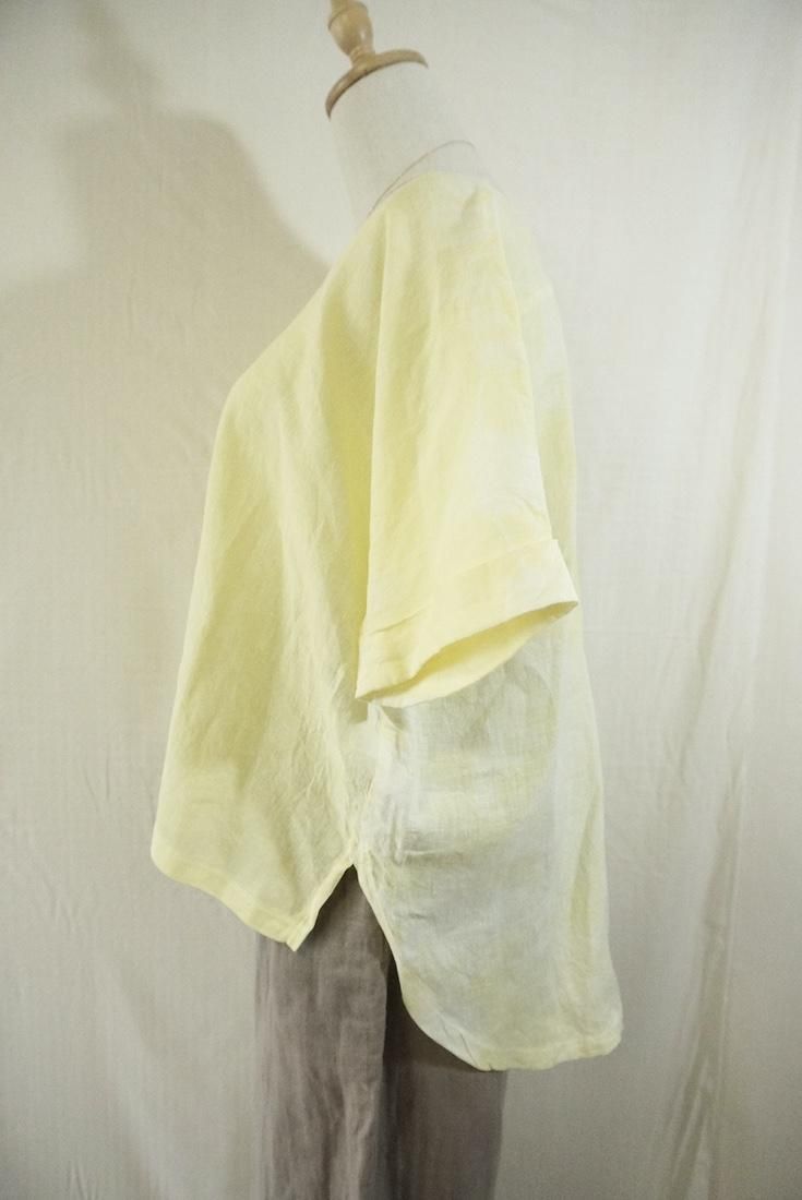 French Linen Relax Top Lemon