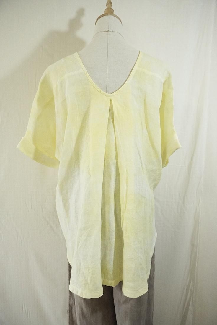 French Linen Relax Top Lemon