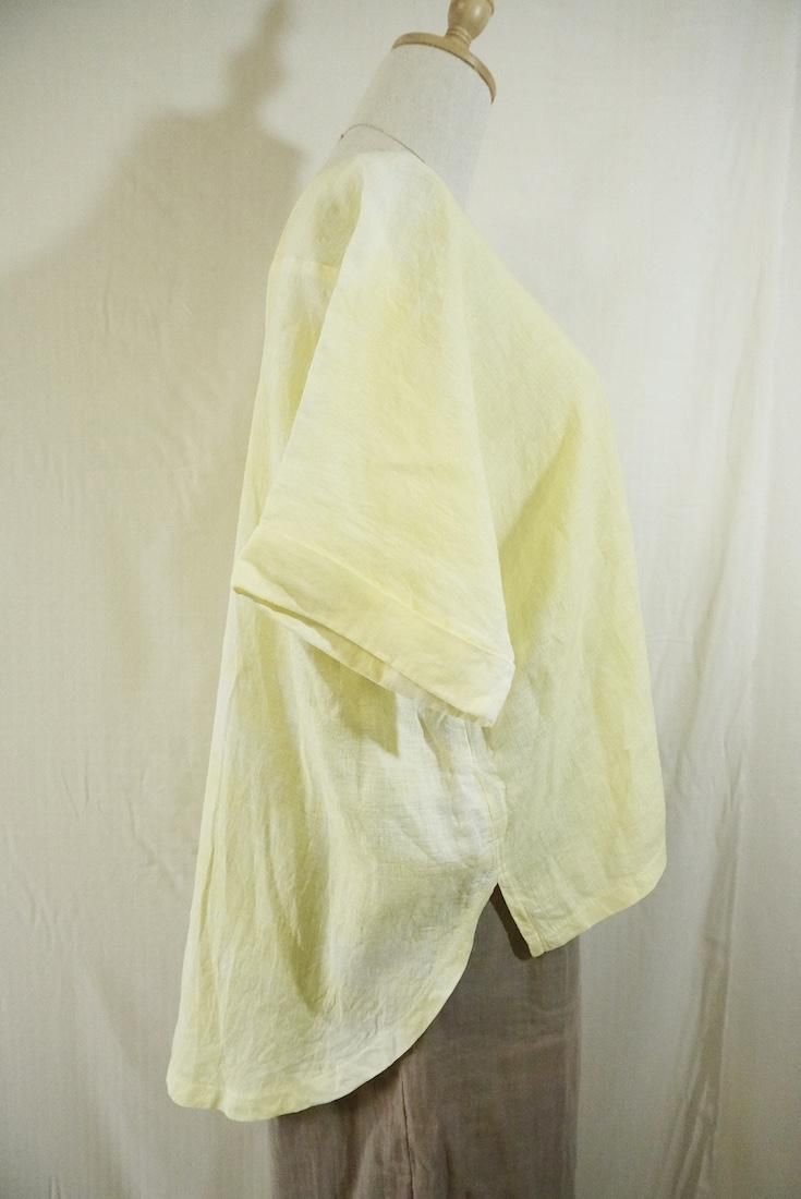 French Linen Relax Top Lemon
