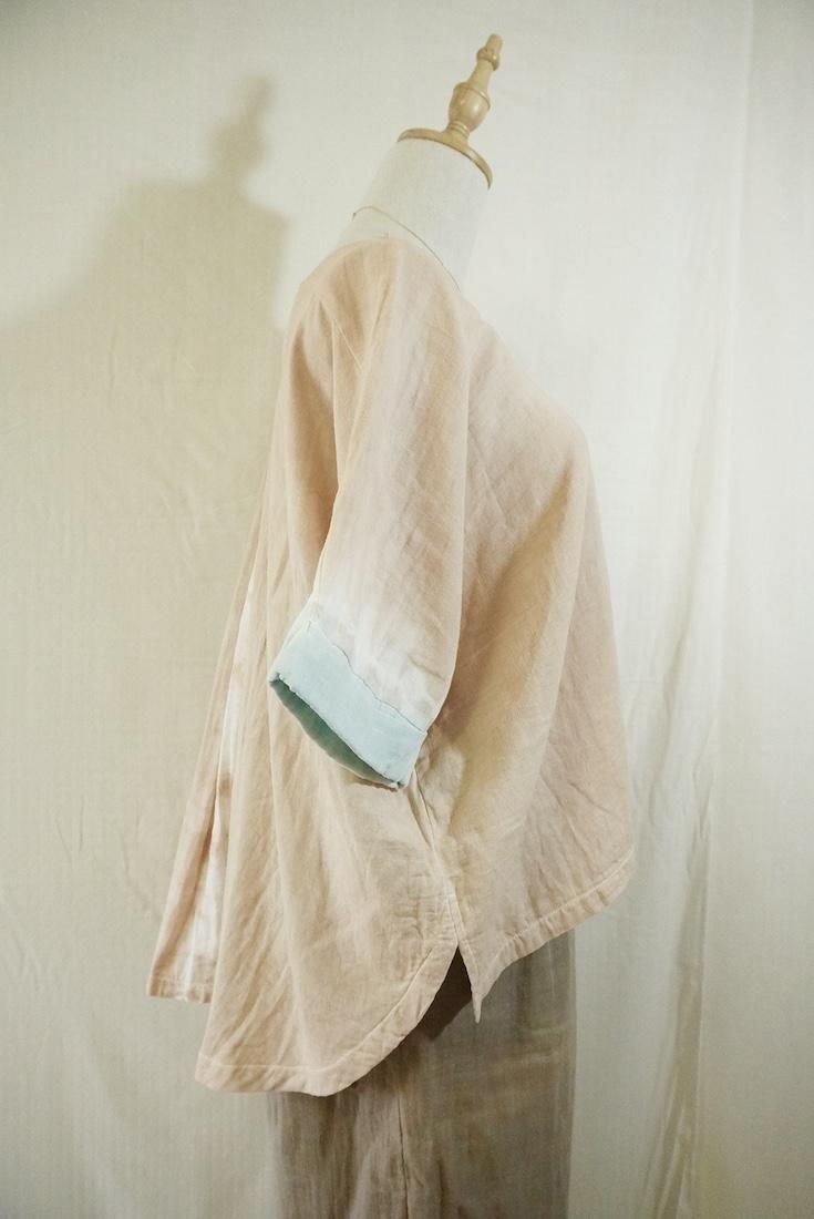 W-gauze Relax Top Sandybeach x Icemint