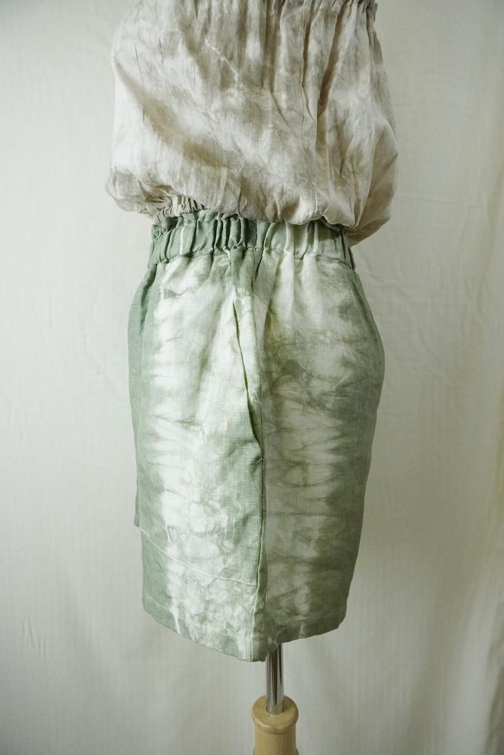 Japan Linen  Easy Shorts Greentea