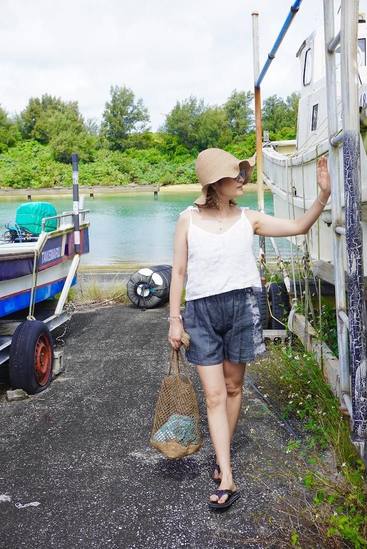 Japan Linen  Easy Shorts Greentea