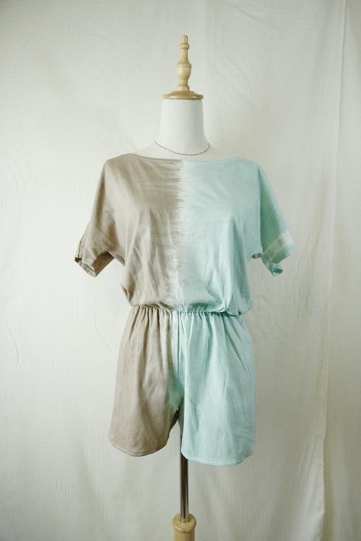 Cotton Tee in one Sage x Brown