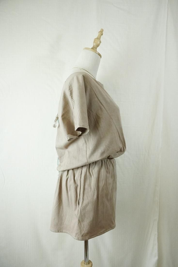Cotton Tee in one Sage x Brown