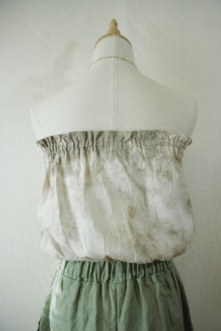 French Linen Short Bare top Greige
