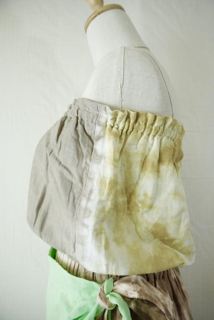 W-gauze Short Bare top Greige x AntiqueGold
