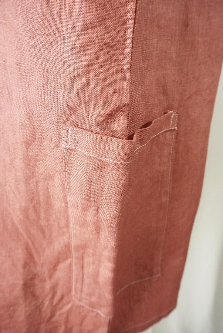 Japan Linen  Short Rompers  Burgundy