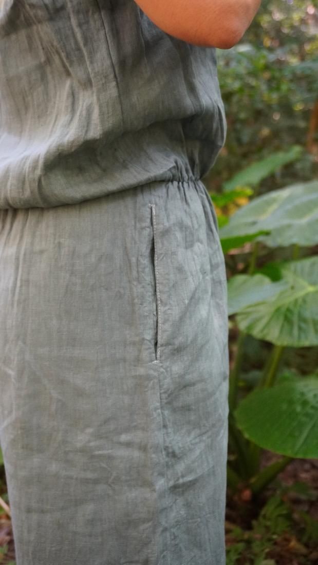 French Linen Bare top all in one