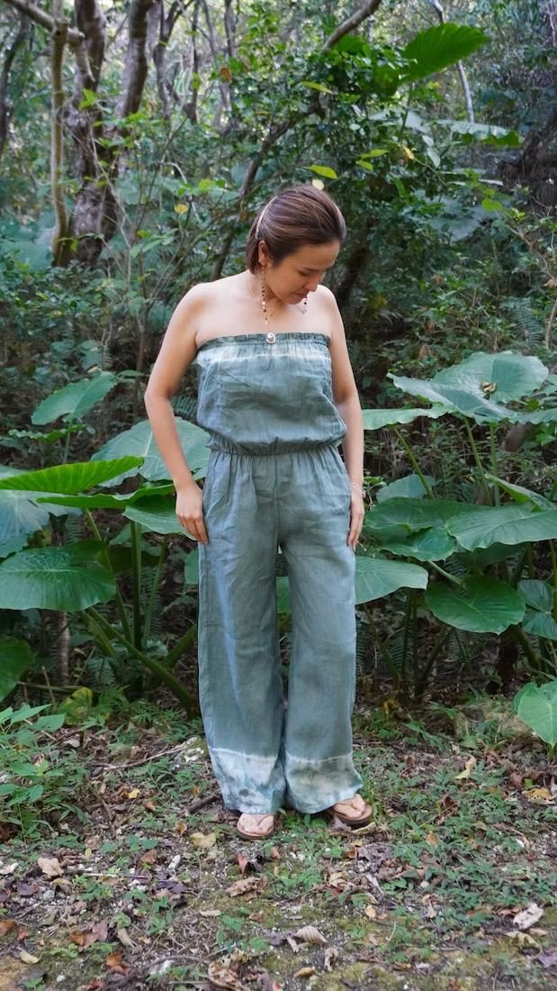 French Linen Bare top all in one