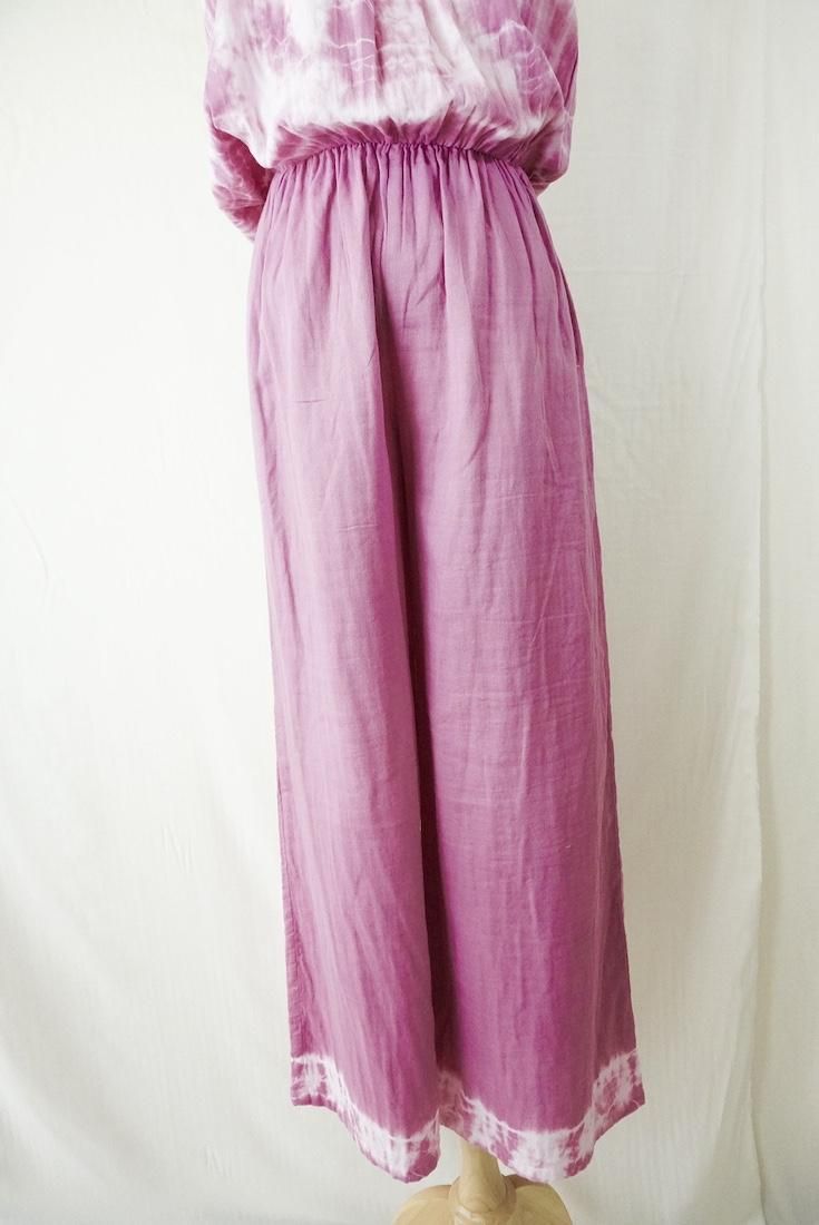 W-gauze Bare top all in one Peony