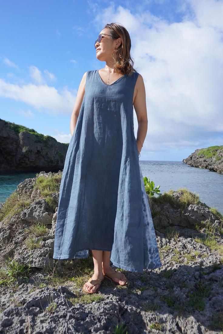 French Linen 2way op Greige x Olive
