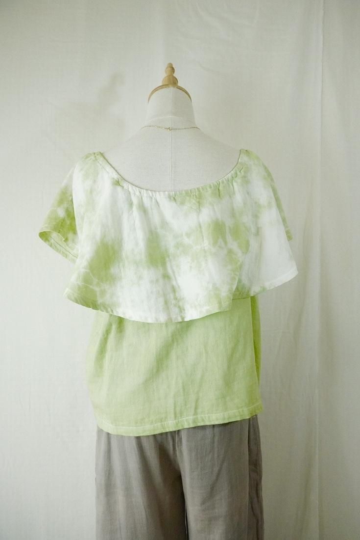 W-gauze Off shoulder top 